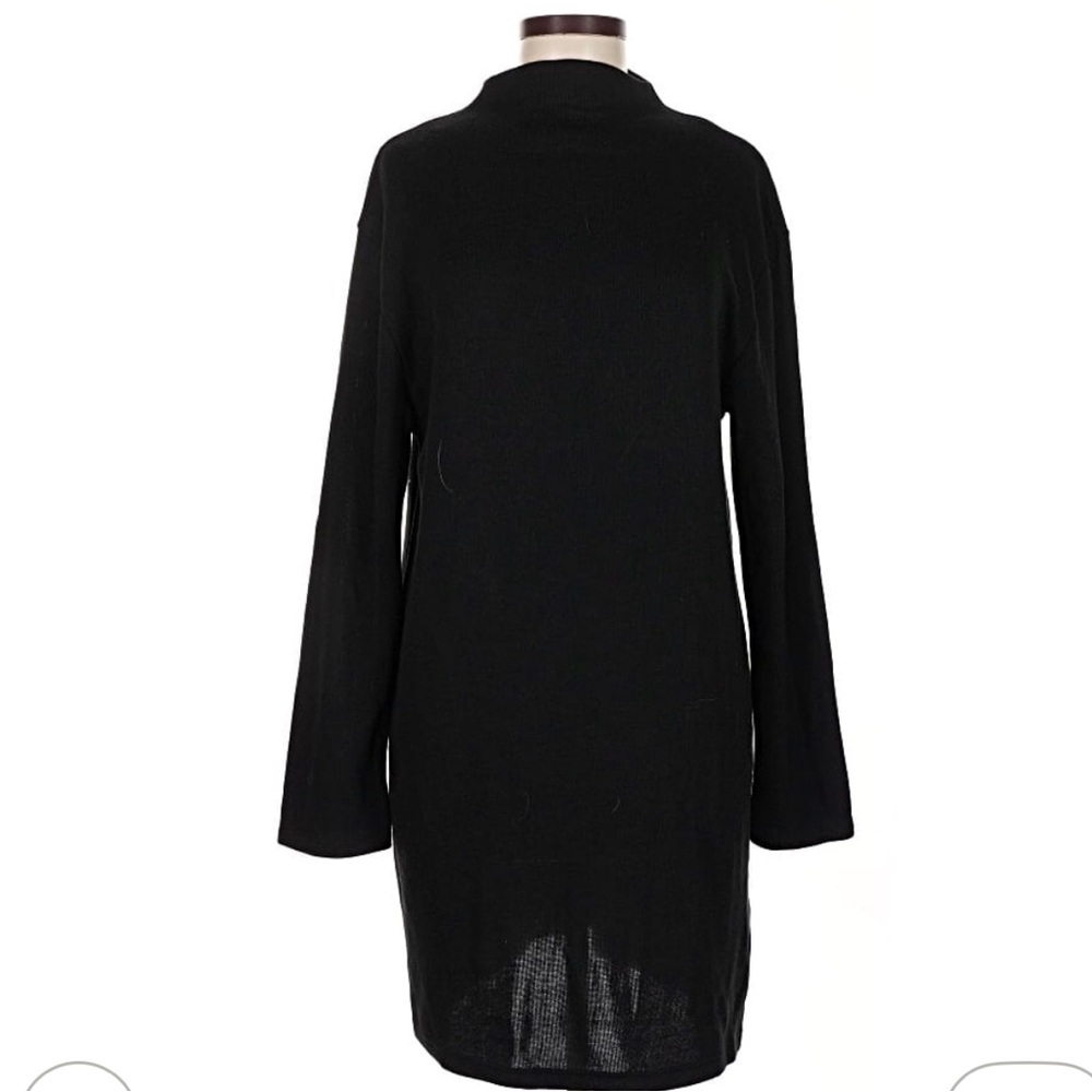 NWT Zara Black Long Sleeve sweater mic neck Dress medium
